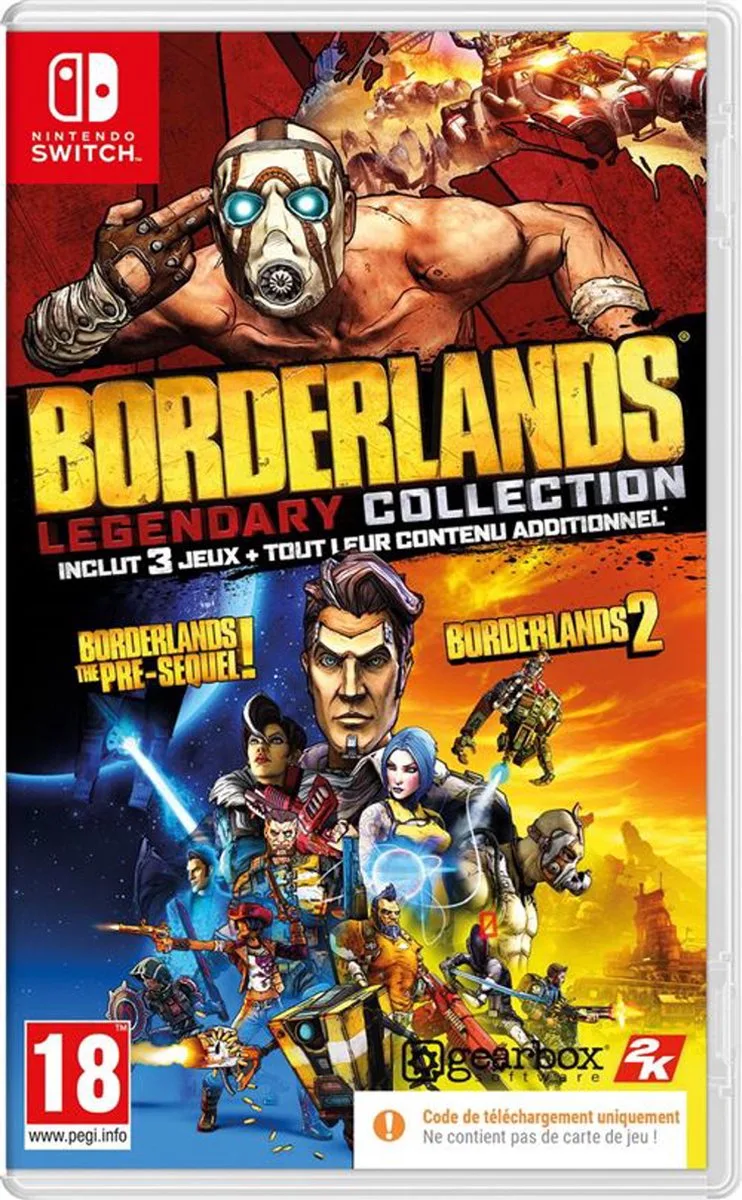 Borderlands Legendary Collection - Nintendo Switch - Code in Box van 2K, Nintendo Switch – cover