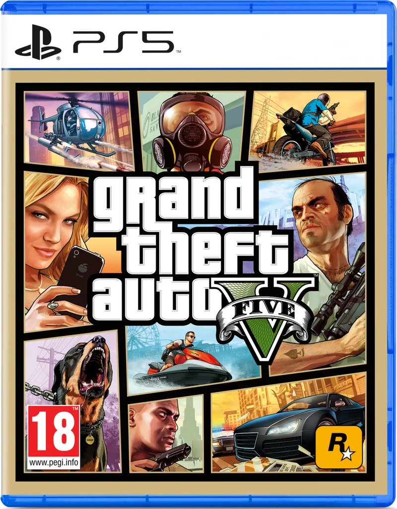 Grand Theft Auto 5 (GTA V) by 2K, PS5 – cover