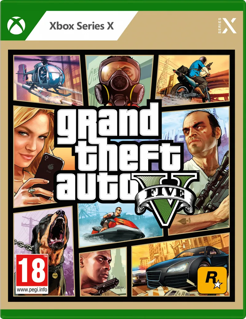 Grand Theft Auto 5 (GTA V) by 2K, Xbox Series X | S – cover