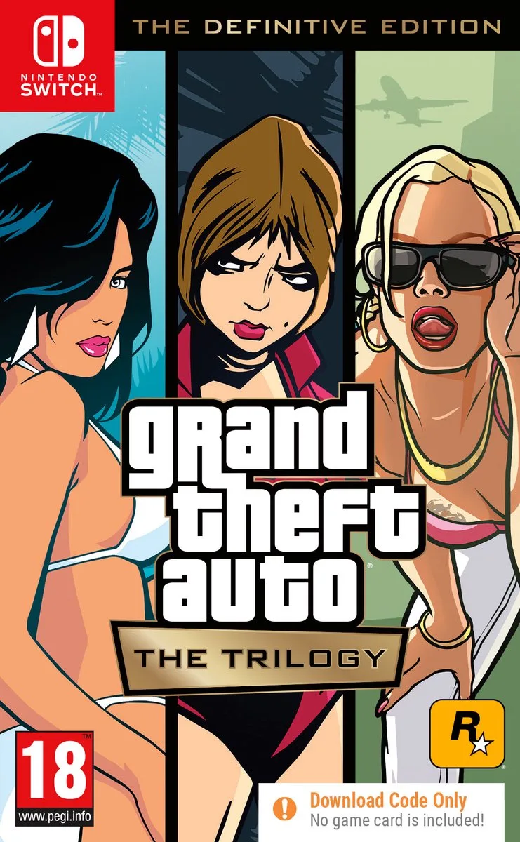 Grand Theft Auto: The Trilogy – The Definitive Edition (Nintendo Switch) Definitief van 2K, Nintendo Switch – cover