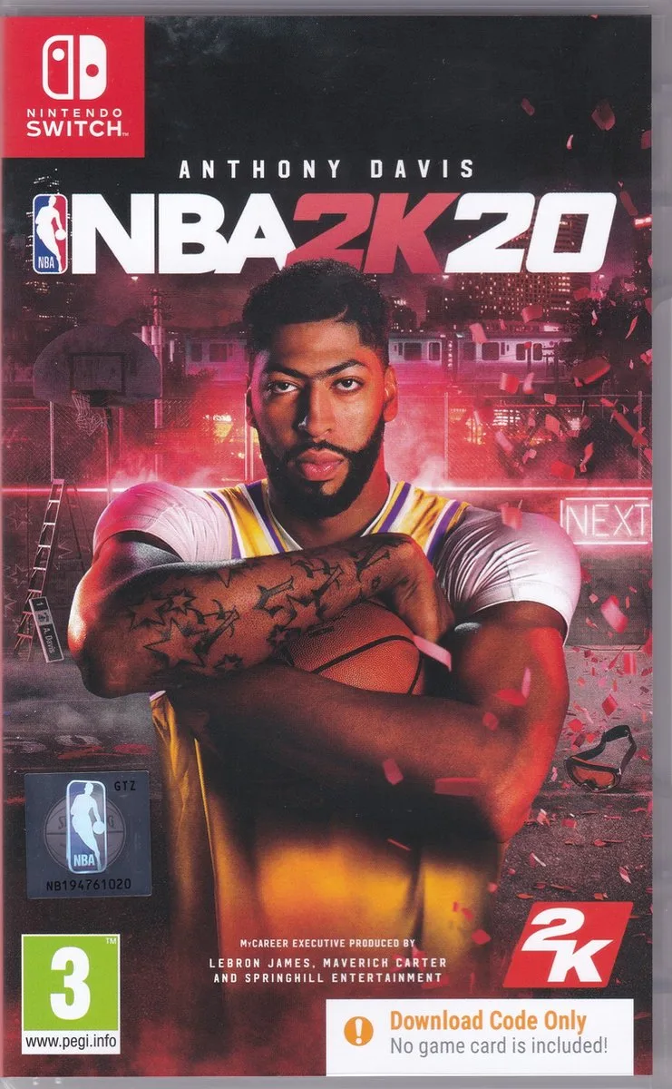 NBA 2K20 Anthony Davis by 2K, Nintendo Switch – cover