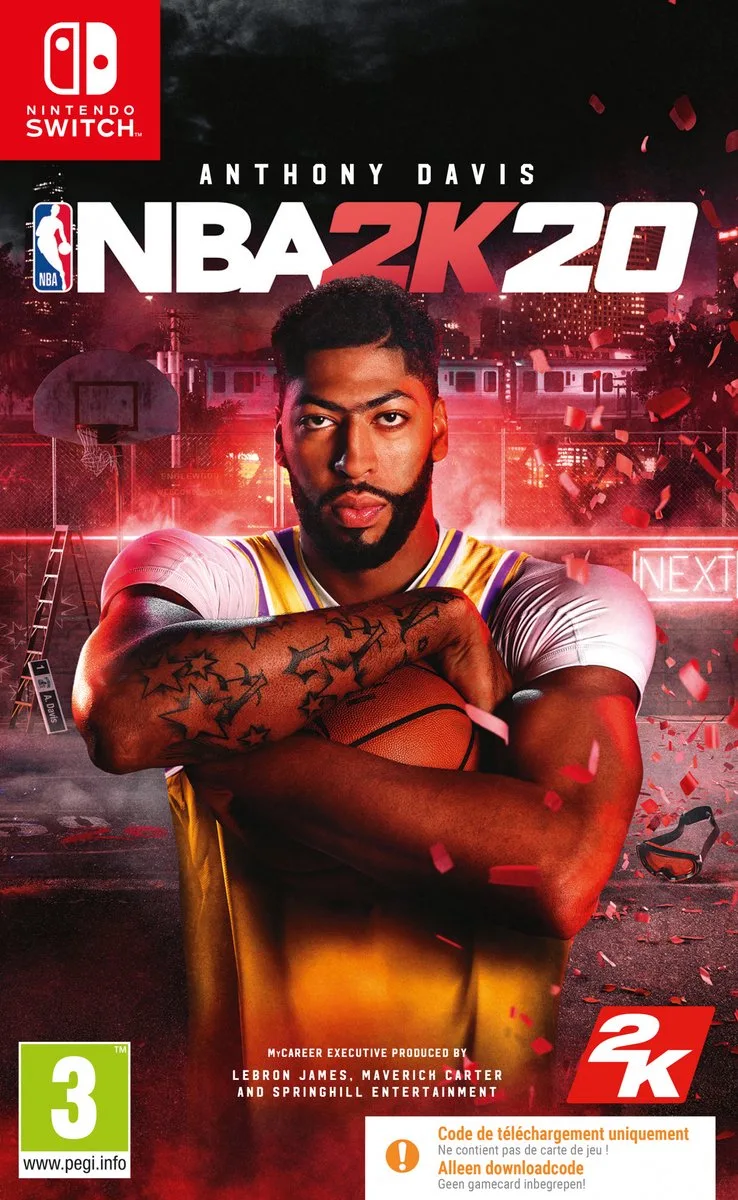 NBA 2K20 - Switch (Code in box) van 2K, Nintendo Switch – cover