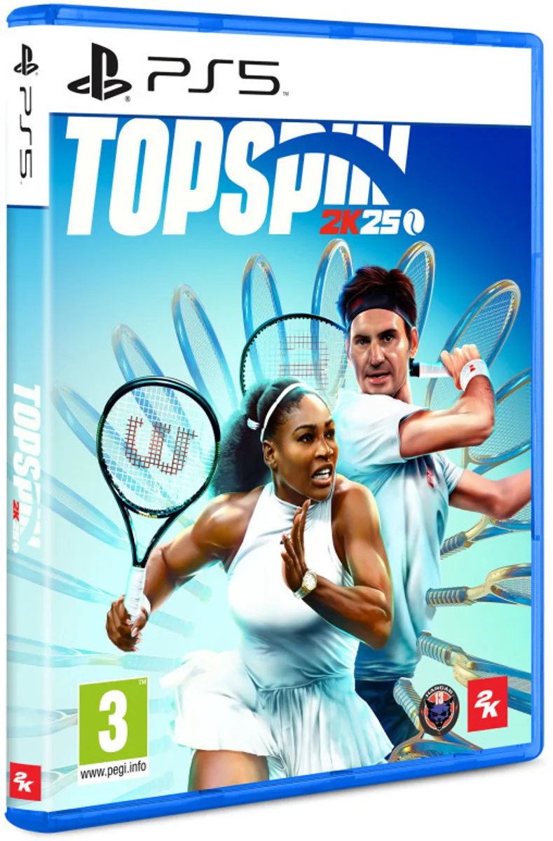TopSpin 2K25 de 2K, PS5 – jaquette