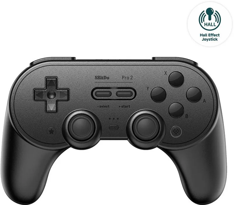 Pro 2 Bluetooth Bluetooth/USB Gamepad Analoog/digitaal Android, Nintendo Switch, Nintendo Switch 2, PC de 8BitDo, Noir – jaquette