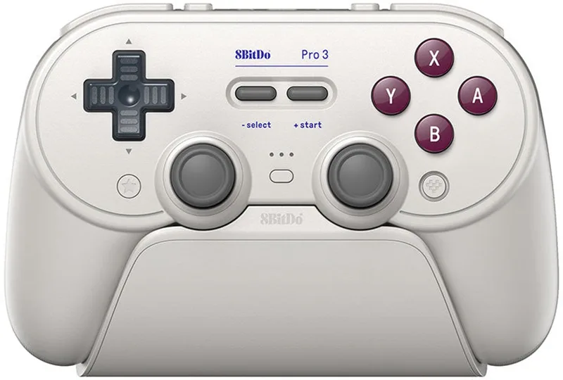 Pro 3 Bluetooth Controller - Draadloze Gamepad - Nintendo Switch / Switch 2 / PC / Mac / Android / iOS - Bluetooth & 2.4 GHz & USB - Zilver van 8BitDo, Wit – cover