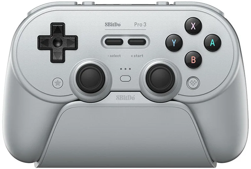 Pro 3 Bluetooth Controller - Gamepad - Nintendo Switch / Switch 2 / PC - Bluetooth & 2.4 GHz & USB van 8BitDo, Grijs – cover