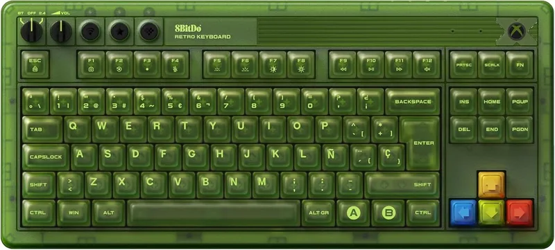Retro Mechanical Azerty Keyboard Xbox Edition van 8BitDo, AZERTY – cover