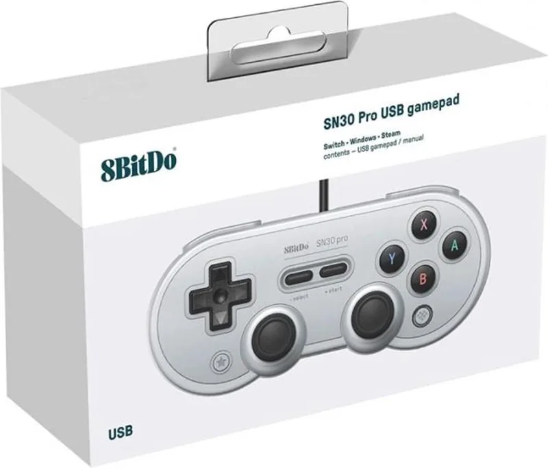 SN30 Pro USB Gamepad - Gray Edition van 8BitDo, Grijs – cover