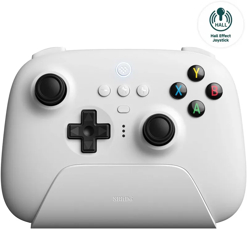 Ultimate 2.4G Controller Hall Effect - White van 8BitDo – cover