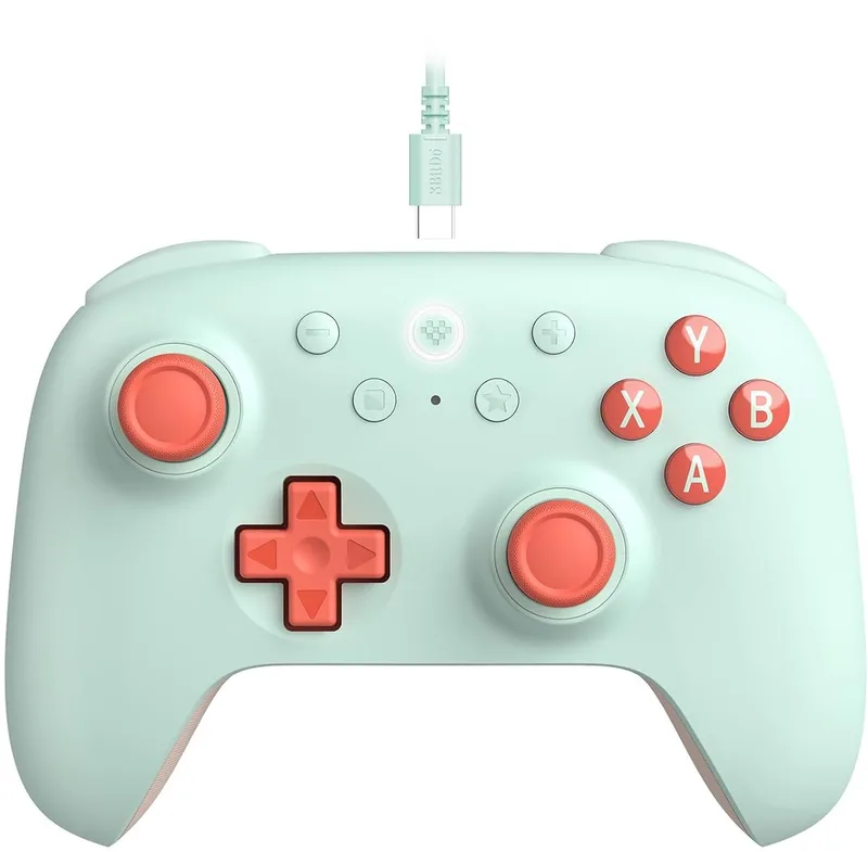 Ultimate 2C - Bedrade Controller - Android, PC - Mint/Roze van 8BitDo, Muntkleur – cover