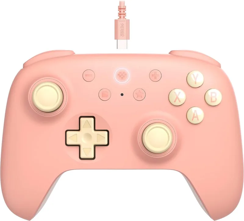 Ultimate 2C - Bedrade Controller - Android, PC van 8BitDo, Roze – cover