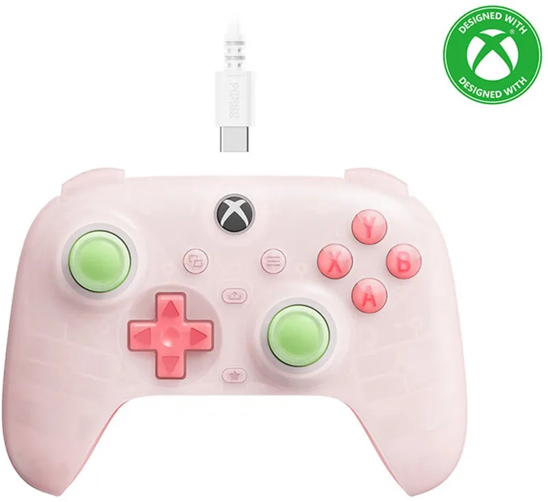Ultimate Mini - Bedrade Contoller - Xbox Series X | S, Xbox One, Windows 10/11 van 8BitDo, Roze – cover