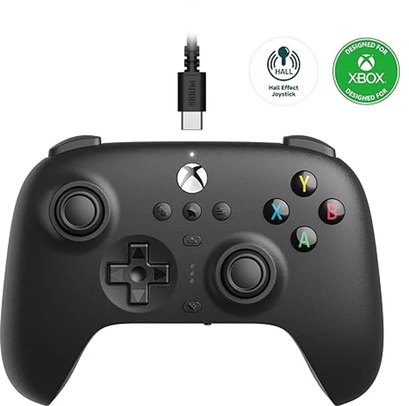 Ultimate - Wired Controller - Xbox Hall Ed/Black van 8BitDo, Zwart – cover