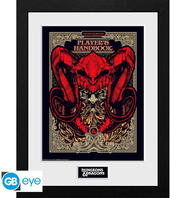 Dungeons & Dragons Framed Print - Players Handbook van ABYstyle – cover