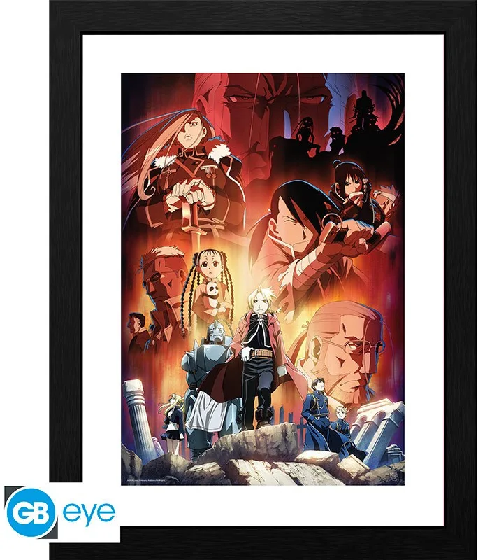 Fullmetal Alchemist Framed Print - Allies and Enemies de ABYstyle – jaquette