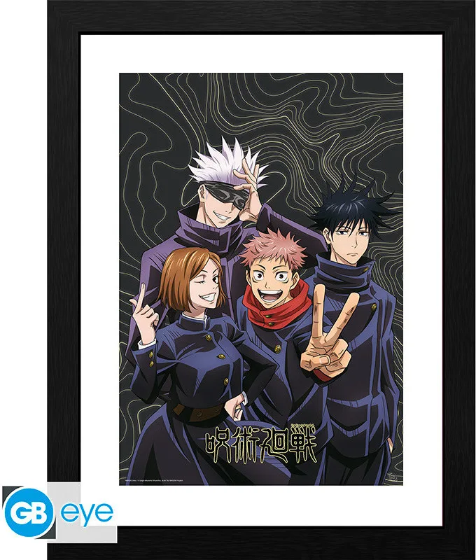 Jutjutsu Kaisen Framed Print - Team Picture van ABYstyle – cover