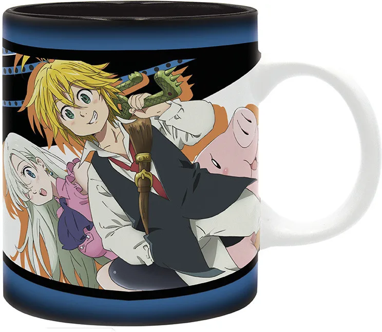 The Seven Deadly Sins Mug - Meliodas, Elizabeth & Hawk van ABYstyle – cover