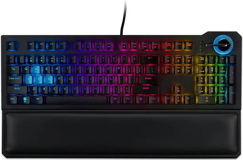 Aethon 700 Keyboard – Gaming Toetsenbord –Bedraad – RGB Verlichting – US Qwerty by Acer, Black, US – cover 1 of 5