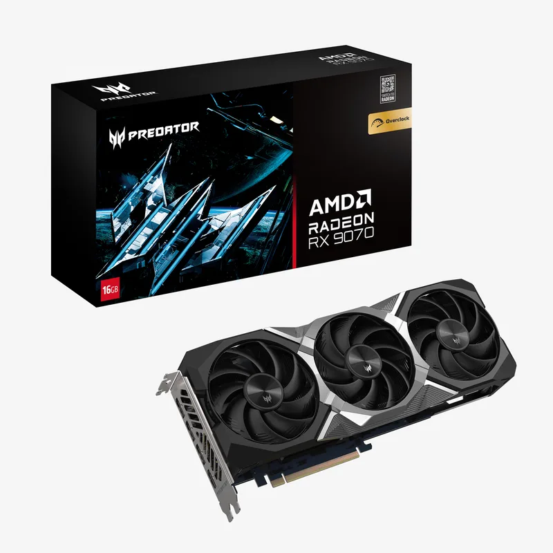 BiFrost Radeon RX 9070 OC Black Edition - Videokaart van Acer – cover 1 van 5