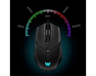 Cestus 335 Gaming Mouse – Gaming Muis – 19.000 DPI – Verlichting – USB Bedraad – Ergonomisch by Acer, Black – cover 2 of 5