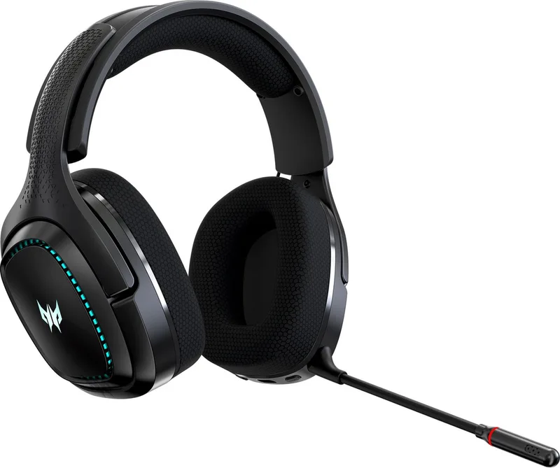 Galea 550 - Gaming Headset - Draadloos – Bluetooth/2.4Ghz - Geschikt voor PC/PS4/PS5/Xbox/Switch de Acer, Noir – jaquette 1 sur 5