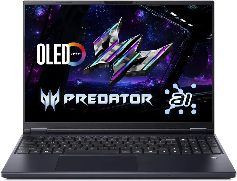 Helios 16 AI PH16-73-967E - Gaming Laptop - 16 inch OLED - Core Ultra 9 - 64GB - 3TB SSD - RTX 5090 - inclusief 3mnd PC GamePass - AZERTY van Acer, Zwart, AZERTY – cover