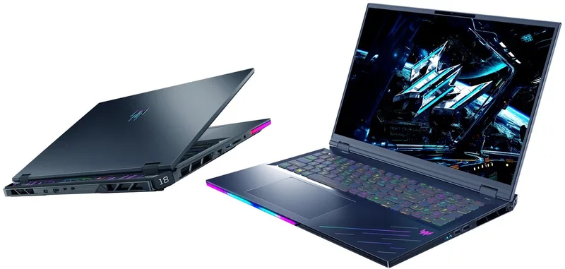 Helios 18 AI PH18-73-9256 - Gaming Laptop - 18 inch Mini LED 120Hz - Core Ultra 9 - 64GB - 3TB SSD - RTX 5090 - inclusief 3mnd PC GamePass - AZERTY van Acer, Zwart, AZERTY – cover