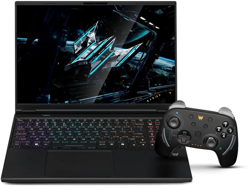 Helios Neo 16 PHN16-I31-70R4- Gaming Laptop - 16 inch 3K 180Hz - i7 - 16GB - 512GB SSD - RTX 5070 - incl Predator Controller + 3mnd PC GamePass by Acer, Black – cover