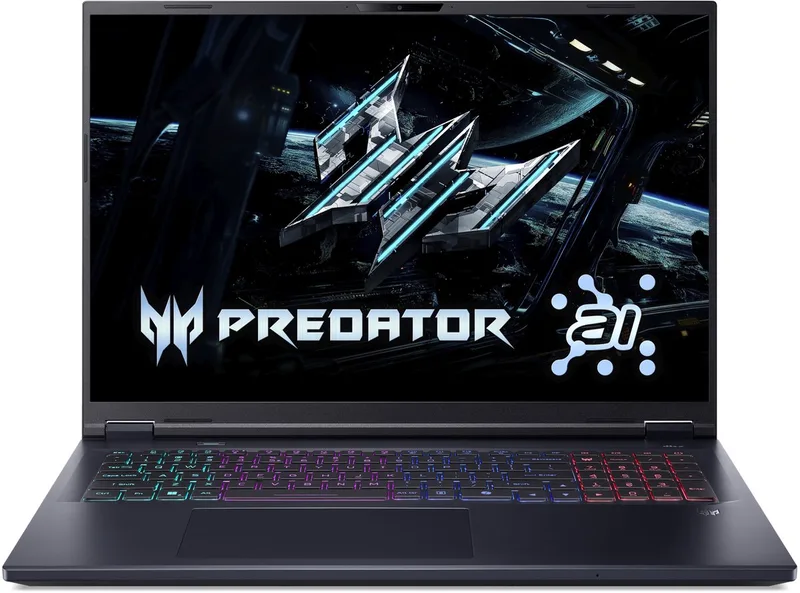 Helios Neo 18 AI PHN18-72-744F - Gaming Laptop - 18 inch 240Hz - Core Ultra 7 - 16GB - 512GB - RTX 5070 - inclusief 3mnd PC GamePass van Acer, Zwart – cover