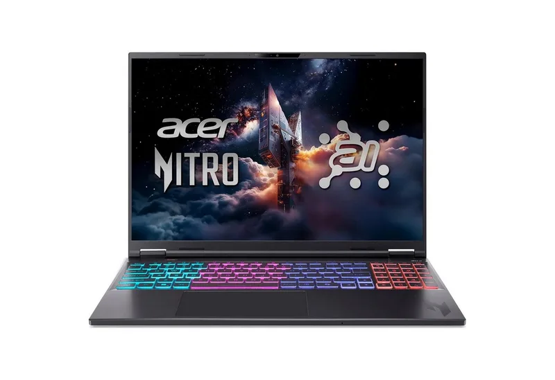 Nitro 16S Gaming Laptop Ryzen AI 9 RTX 5070 Ti 32GB 1TB Gaming-Notebook (40,6 cm/16 Zoll, AMD Ryzen AI 9 365, GeForce RTX 5070 Ti, 32 GB, 2000 GB SSD, IPS, HD Webcam, 2x USB-C, 3x USB-A, 1x HDMI, 1x Ethernet, Wi-Fi 6E) by Acer, Black – cover