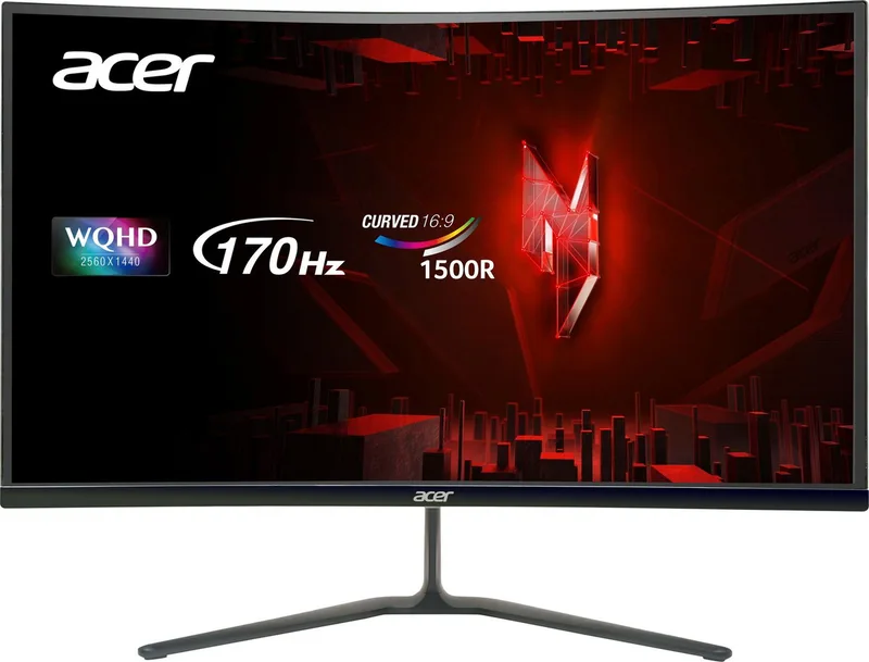 Nitro ED270U P2 Curved-Gaming-LED-Monitor (69 cm/27 ", 2560 x 1440 px, WQHD, 1 ms Reaktionszeit, 170 Hz, VA LED) by Acer, Black – cover