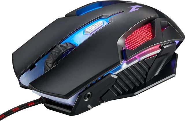 Nitro Gaming Muis NMW200 – Gaming Muis – 7200 DPI - RGB Verlichting – USB Bedraad – Optisch
