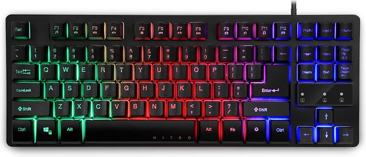 Nitro TKL toetsenbord Gamen USB Zwart de Acer, Noir, IT – jaquette