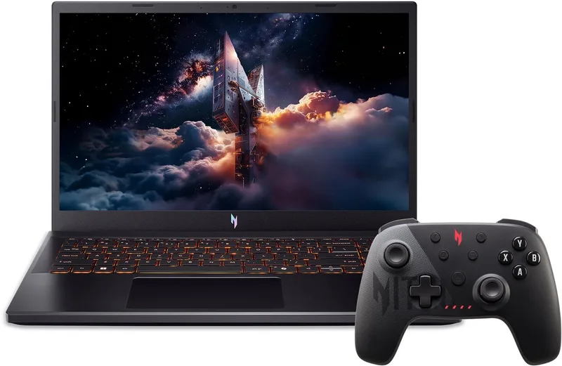 Nitro V 15 ANV15-52-950S – Gaming Laptop – 15 inch 165Hz – Core i9 – RTX5050 – 16GB/512GB – Azerty – inclusief Nitro Wireless Controller van Acer, Zwart, AZERTY – cover