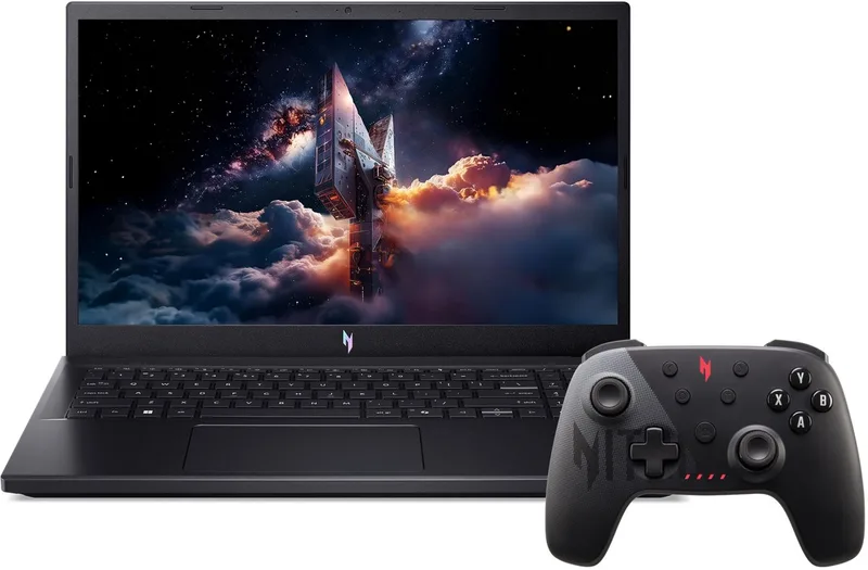Nitro V 15 ANV15-A31-R0EG - Gaming Laptop - 15 inch 165Hz - AMD Ryzen 7 - 16GB - 512GB SSD - RTX 5050 - inclusief Nitro Controller + 3mnd PC GamePass - AZERTY by Acer, Black, AZERTY – cover