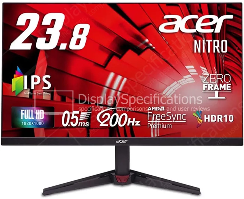 Nitro VG0 (VG240YX1bmiipx) 23,8" Full-HD Gaming Monitor van Acer, Zwart – cover