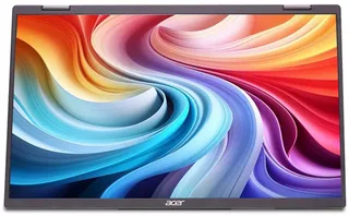 PD163Qsmiuux - PD3 Series - LED-monitor - 16" (15.6" zichtbaar) - portable - 1920 x 1080 Full HD (1080p) @ 60 Hz - IPS - 250 cdm² - 800:1 - 8 ms - Mini HDMI, 2xUSB-C - luidsprekers - zilver van Acer, Grijs – cover 1 van 4