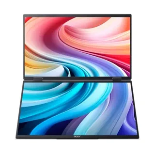 PD163Qsmiuux - PD3 Series - LED-monitor - 16" (15.6" zichtbaar) - portable - 1920 x 1080 Full HD (1080p) @ 60 Hz - IPS - 250 cdm² - 800:1 - 8 ms - Mini HDMI, 2xUSB-C - luidsprekers - zilver van Acer, Grijs – cover 4 van 4