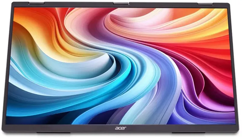 PD193QE - Dual Portable Monitor - 18,5 de Acer, Gris – jaquette 1 sur 4