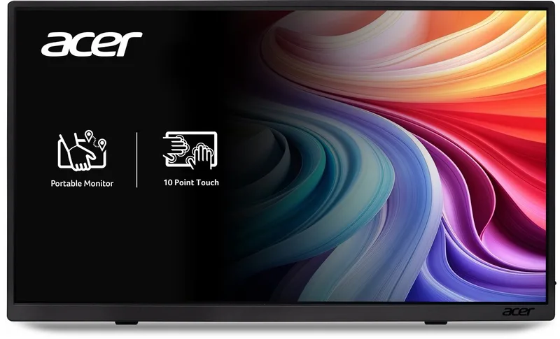 PM161QT- Portable Monitor - 15.6 inch - Touchscreen - 60Hz - inclusief sleeve van Acer, Zwart – cover 1 van 5