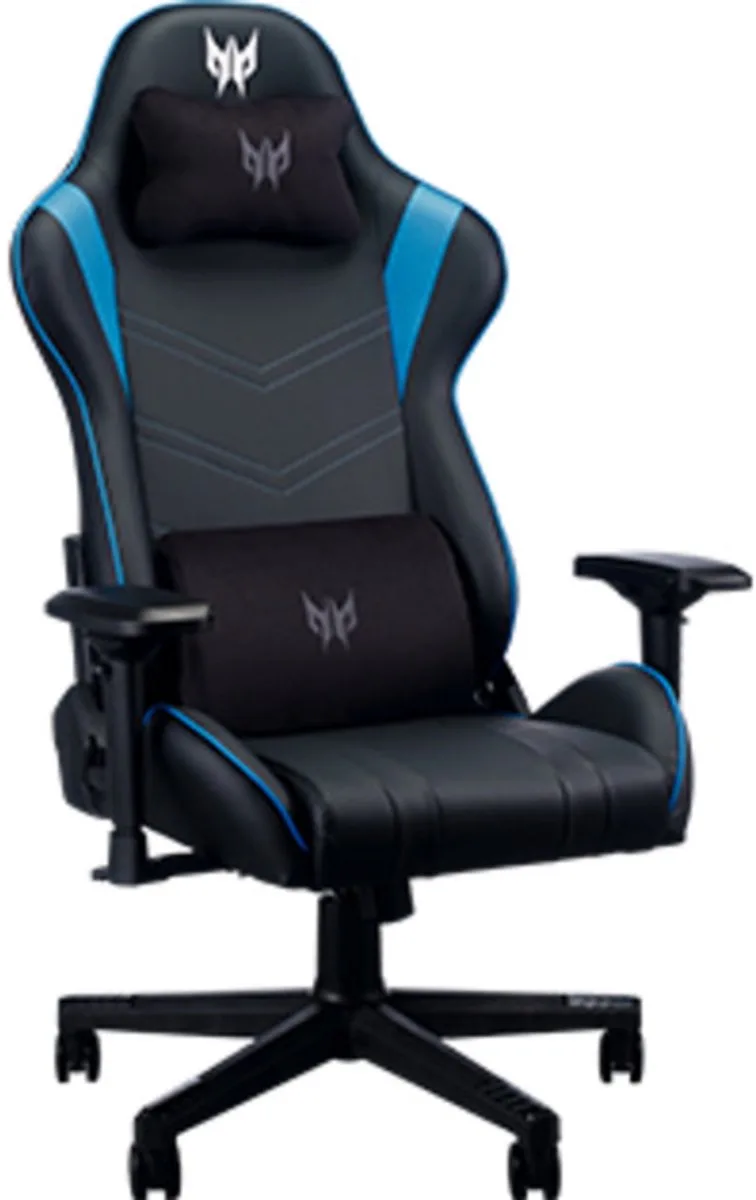 Rift – Gamestoel / Gaming Chair - Maximale belastbaarheid 120kg - Rughoek 155° - Zwart/Blauw van Acer, Zwart – Blauw – cover