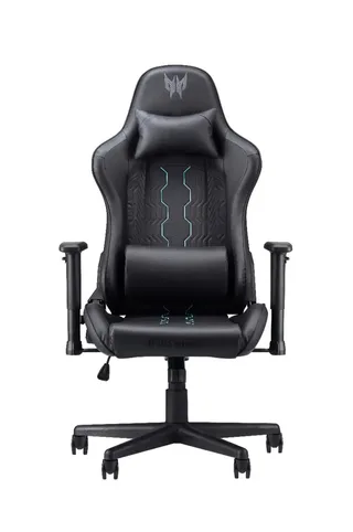 Rift Go – Gamestoel / Gaming Chair - Maximale belastbaarheid 120kg - Rughoek 90° tot 160° - Zwart/Blauw van Acer, Zwart – cover 2 van 5