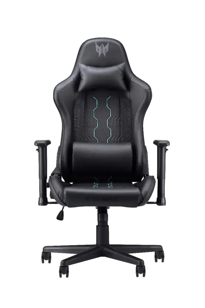 Rift Go – Gamestoel / Gaming Chair - Maximale belastbaarheid 120kg - Rughoek 90° tot 160° - Zwart/Blauw van Acer, Zwart – cover 2 van 5