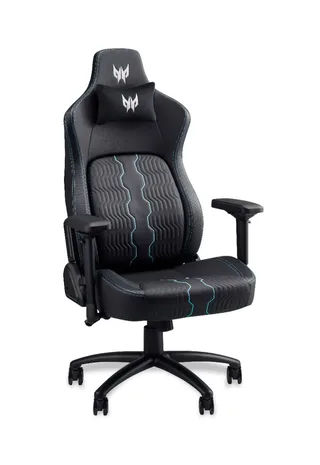 Rift Pro – Gamestoel / Gaming Chair - Maximale belastbaarheid 170kg - Rughoek 90° tot 160° - Zwart/Blauw van Acer, Zwart – cover 2 van 5