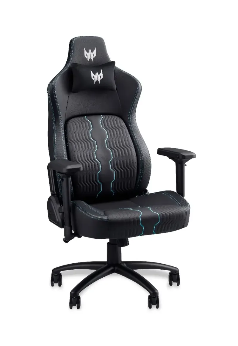 Rift Pro – Gamestoel / Gaming Chair - Maximale belastbaarheid 170kg - Rughoek 90° tot 160° - Zwart/Blauw van Acer, Zwart – cover 2 van 5