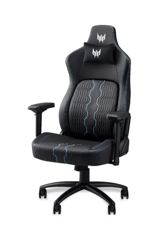 Rift Pro – Gamestoel / Gaming Chair - Maximale belastbaarheid 170kg - Rughoek 90° tot 160° - Zwart/Blauw van Acer, Zwart – cover 3 van 5