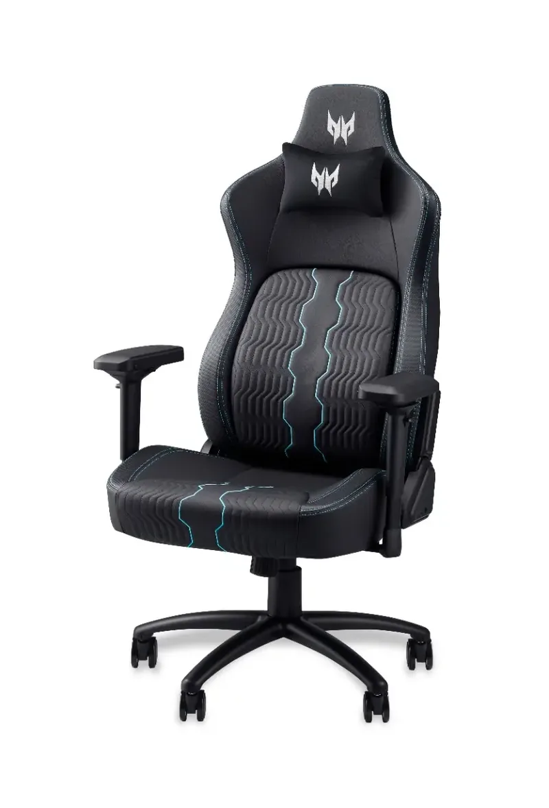 Rift Pro – Gamestoel / Gaming Chair - Maximale belastbaarheid 170kg - Rughoek 90° tot 160° - Zwart/Blauw van Acer, Zwart – cover 3 van 5