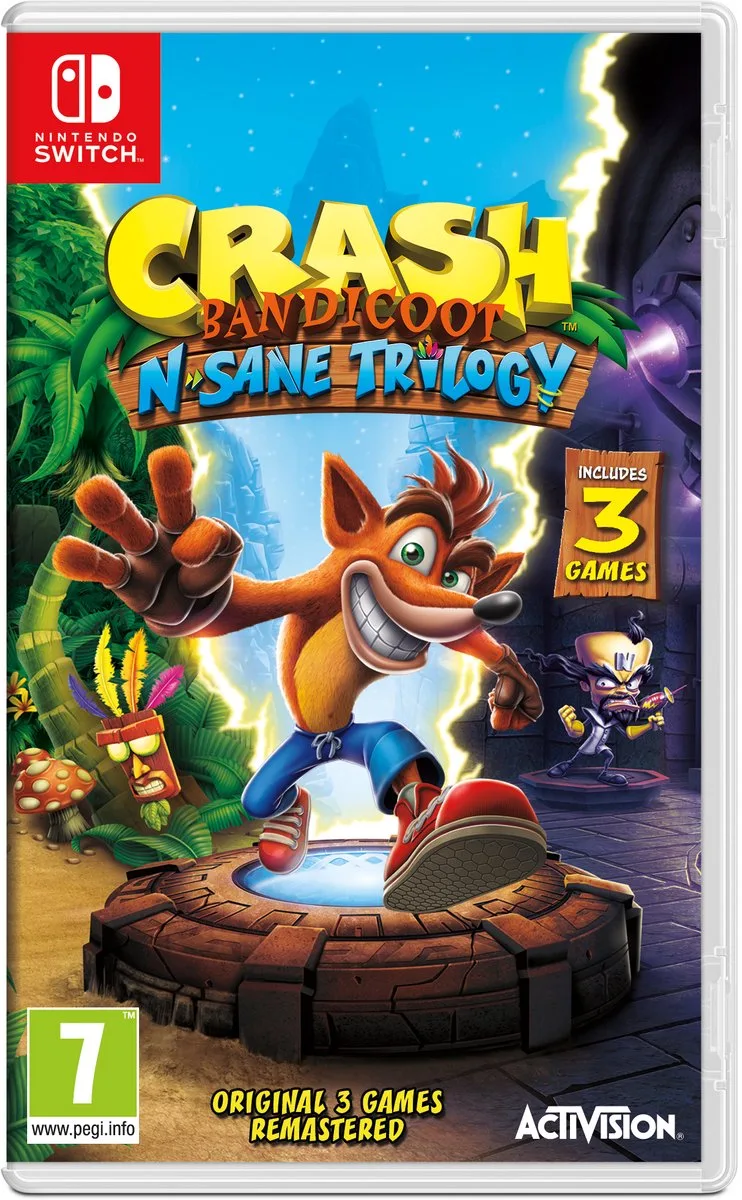 Crash Bandicoot N. Sane Trilogy by Activision, Nintendo Switch – cover