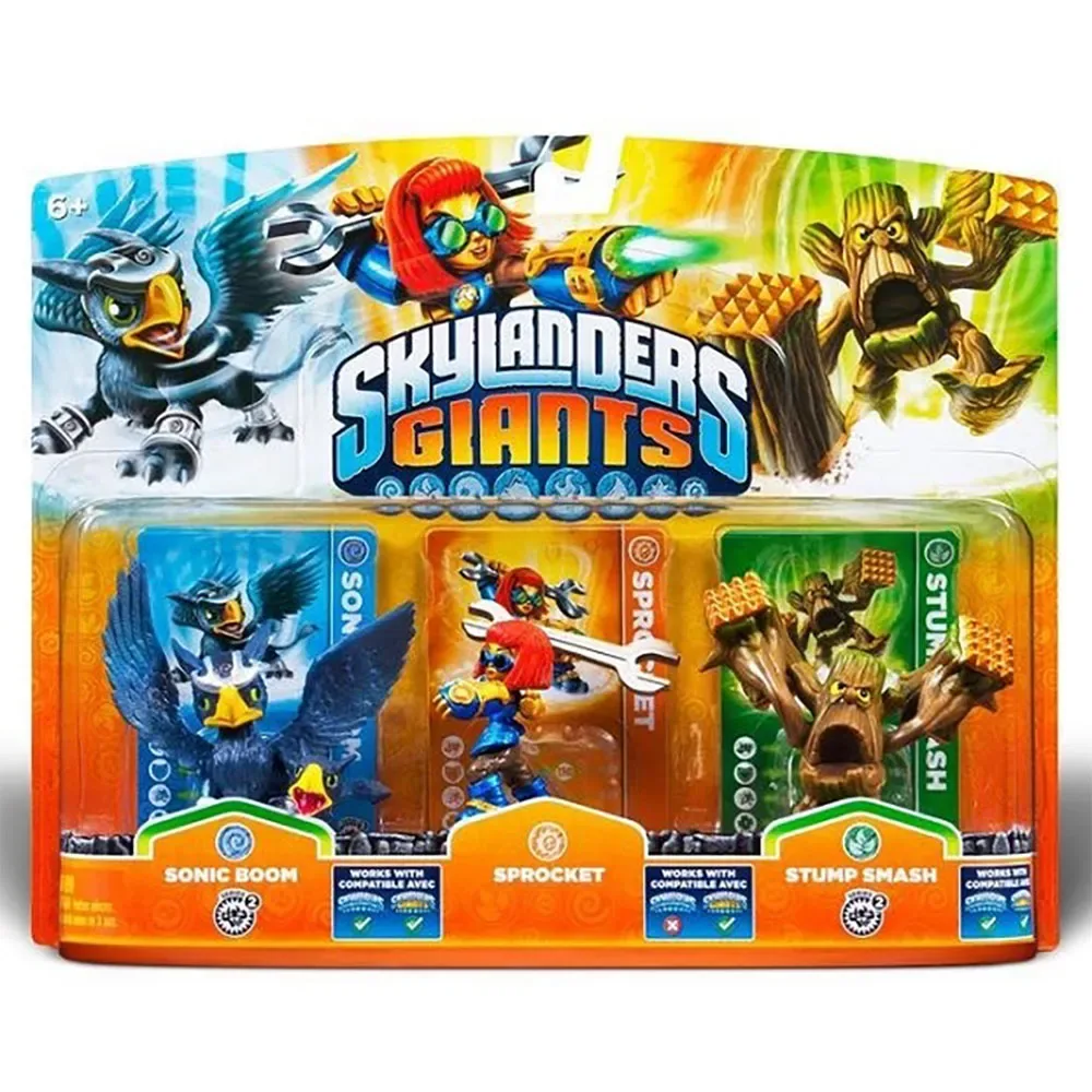Skylanders Giants Sonic Boom And Sprocket And Stump Smash Figuur de Activision – jaquette