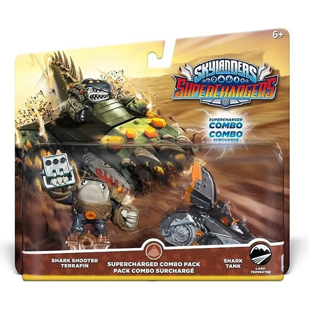 Skylanders Superchargers-pack Double: Hurricane Shark Shooter Terrafin Et Figurine Shark Tank de Activision – jaquette